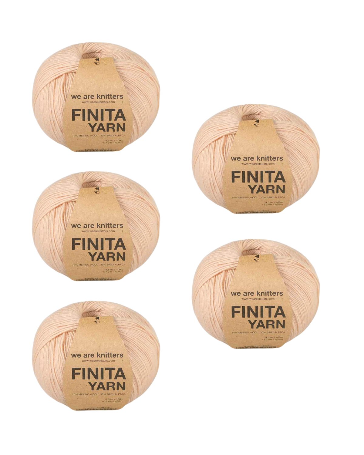 5 Pack of Finita Yarn Balls - Outlet Edition